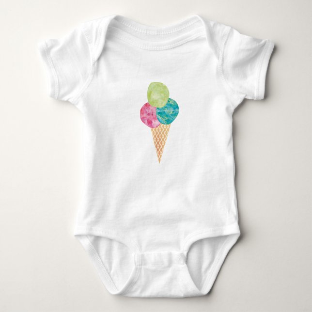 Body Aquarelle gelato bébé (Devant)