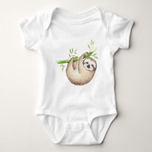 Body Aquarelle Joyeuse Sloth