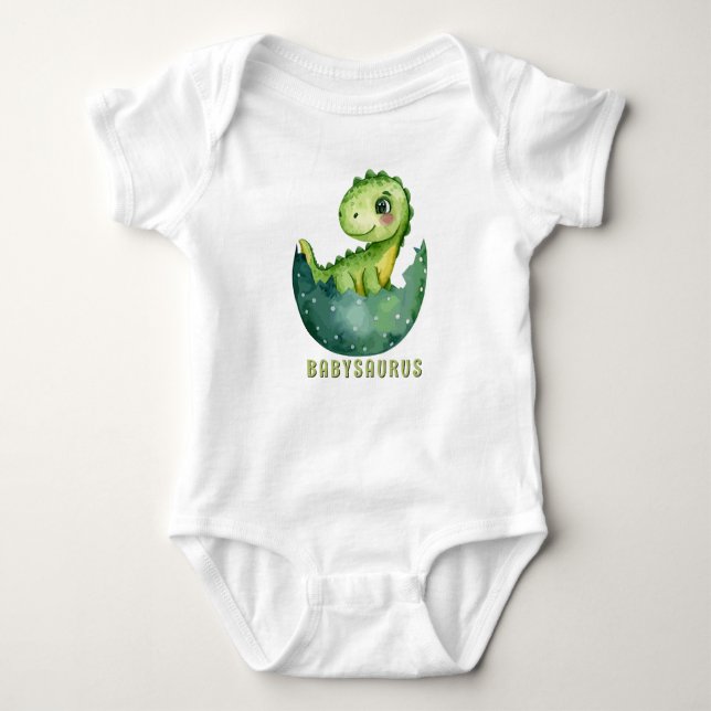 Body Aquarelle mignonne Babysaurus Dinosaur (Devant)