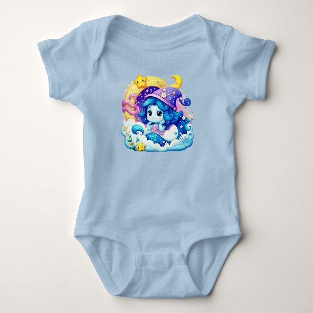 Body Aquarius Baby Bodysuit Une pièce (Devant)