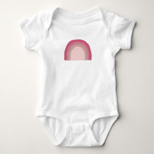 Body Arc-en-ciel Pink Ombre Peinture Bodysuit bébé