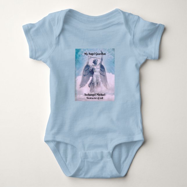 Body Archange bleu Michael Baby Bodysuit (Devant)