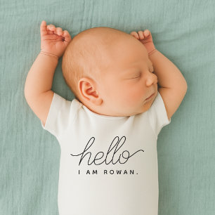 Body Arrivée de nouveau-né Bonjour Je suis ... Bienvenu