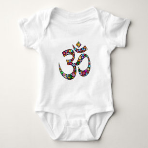 Body Art symbolique floral Namaste