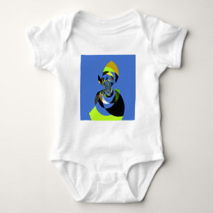 Body Art Vector Design pour femme africaine Imprimer