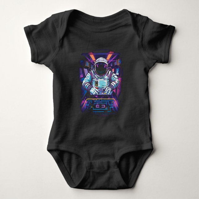 Body Astronaute néon Graphisme d'exploration spatiale c (Devant)