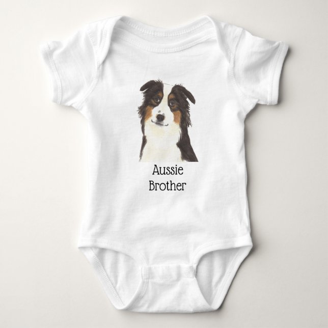 Body Aussie Australian Shepherd personnalisable (Devant)