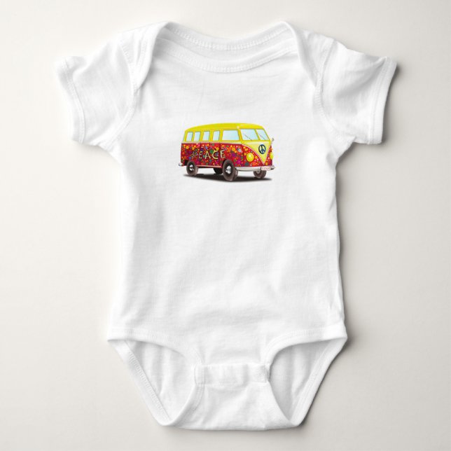 Body Autobus de hippie de paix et d'amour (Devant)