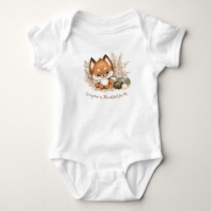 Body Automne automne mignon petit bébé Fox Baby Bodysui