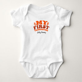 Body Automne Orange Retro Mon premier Thankgiving edita