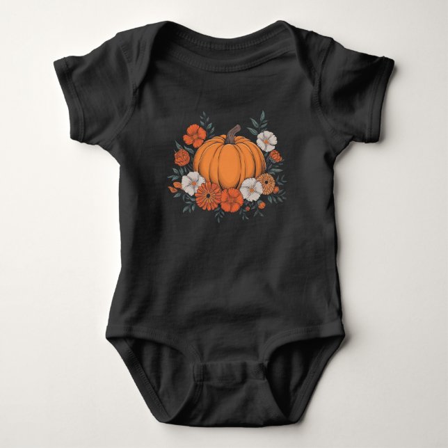 Body Automne Vintage Citrouille Automne Thanksgiving (Devant)