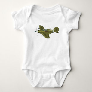 Body Avion de chasseur rétro-dessiné