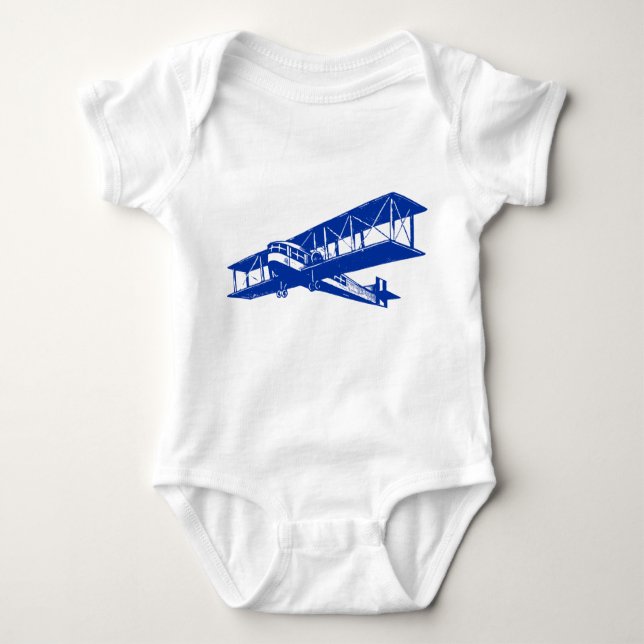 Body Avion vintage - bleu marine (Devant)