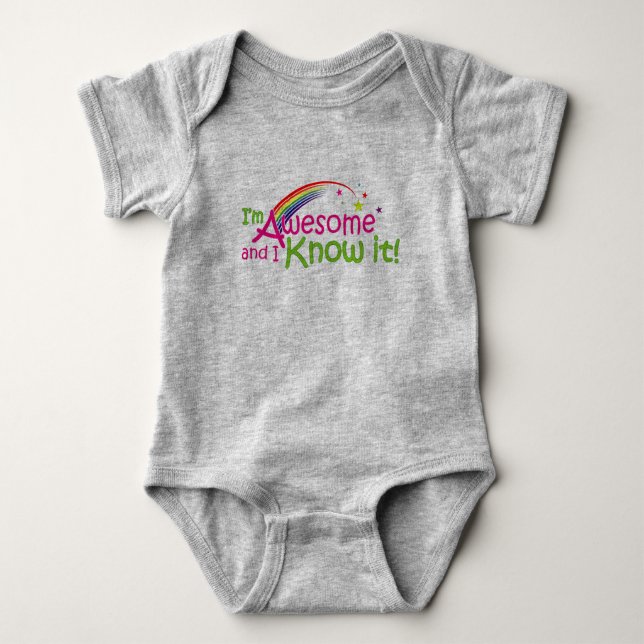 Body Awesome & I know it - Enfants Tee - shirts (Devant)