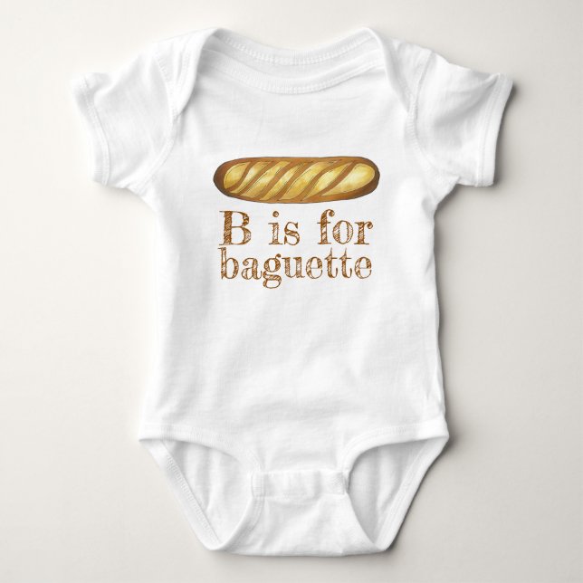 Body B est pour BAGUETTE French Pain Alphabet ABC (Devant)