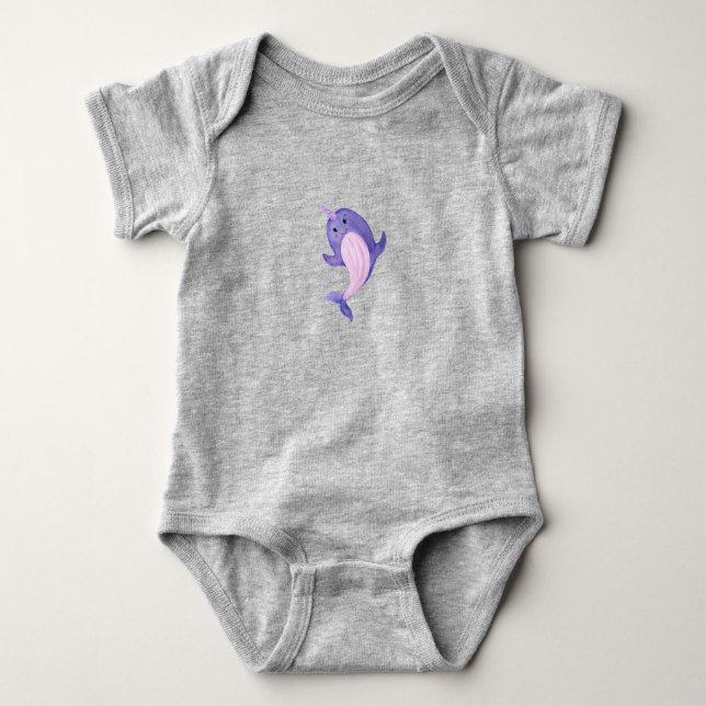 Body Baby Bodysuit - Narwhal (Devant)