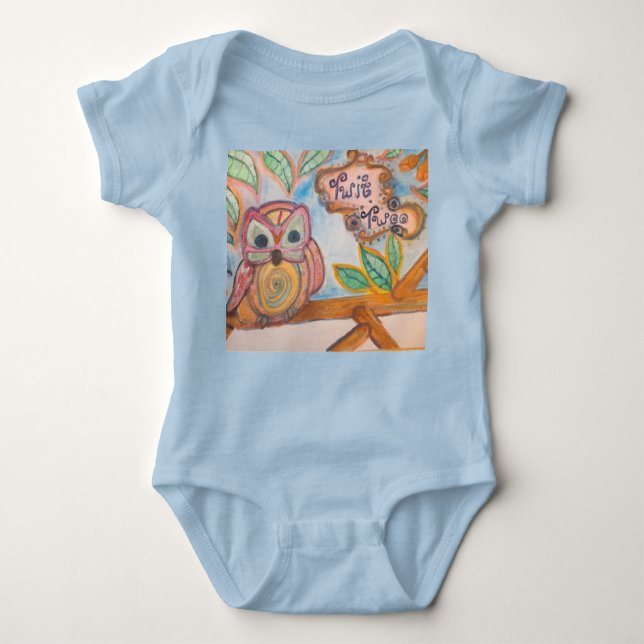 Body Baby Boy Twit Twoo Owl Bodysuit (Devant)