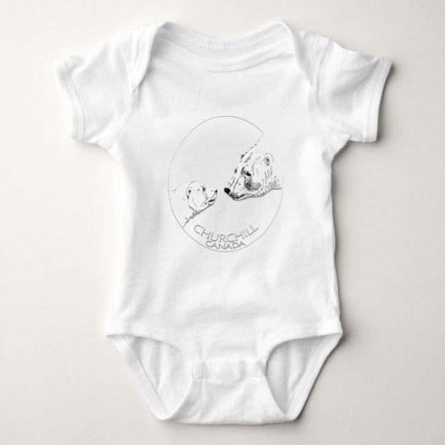 Body Baby Churchill Souvenir Polar Ours Creeper Chemise (Devant)