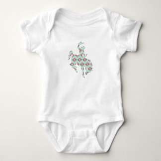 Body Baby Cowgirl rose Turquoise Bronc Rodeo Aztec West
