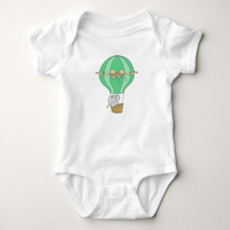 Body Baby Elephant Flying in Balloon Gender Neutral 