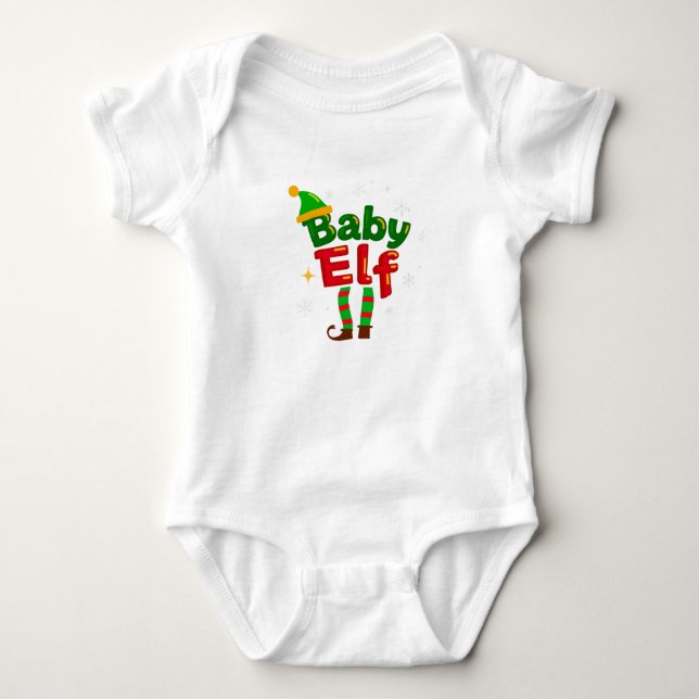 Body Baby Elf Cute Family Christmas Pajama (Devant)