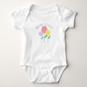 Body Baby First Easter Spring Tulips Baby Bodysuit