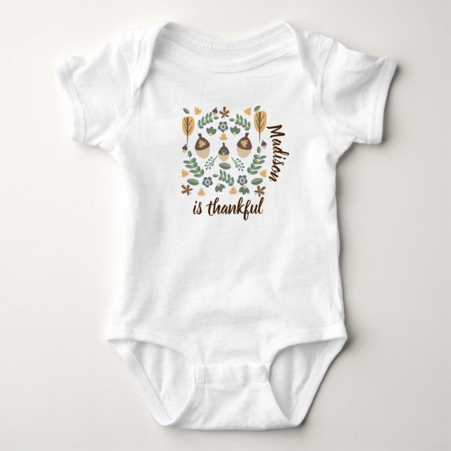 Body Baby First Thanksgiving Est Une Verdure Gentilante (Devant)