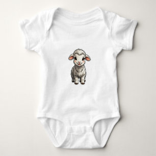 Body Baby Girl Bodysuits mouton dessin animé