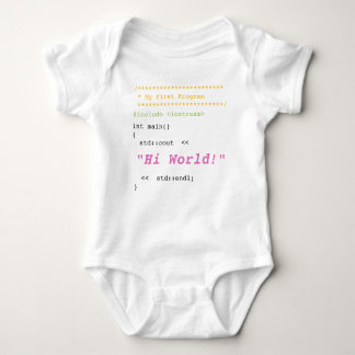Body Baby Girl First C++ Programme