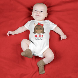 Body Baby Girl Horse Rouge & Black Bodysuit