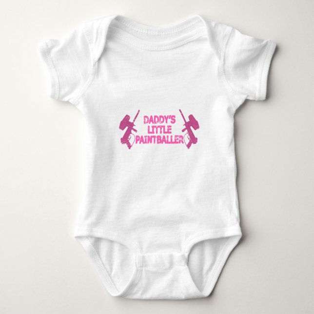 Body Baby Girl Paintball de papa (Devant)