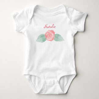 Body Baby Girl rose personnalisée
