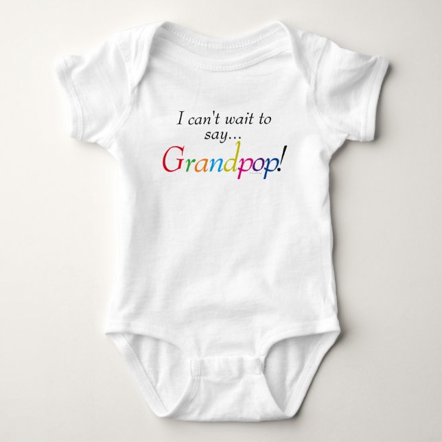 Body Baby Grandpop dit Fun Infant Chemise (Devant)