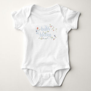 Body Baby in Bloom Fleur sauvage Blue Boy Baby shower