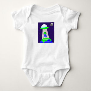 Body Baby one-piece avec alien et lune par Jo Images