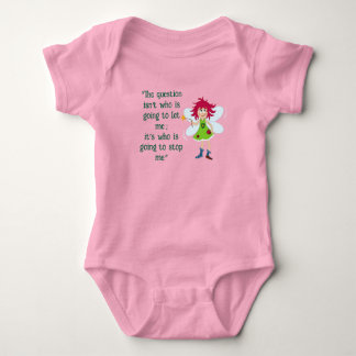 Body Baby One-piece "Qui va m'arrêter" - Rose