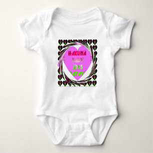Body Baby Pink Hearts Hakuna Matata Baby Kids Design.p