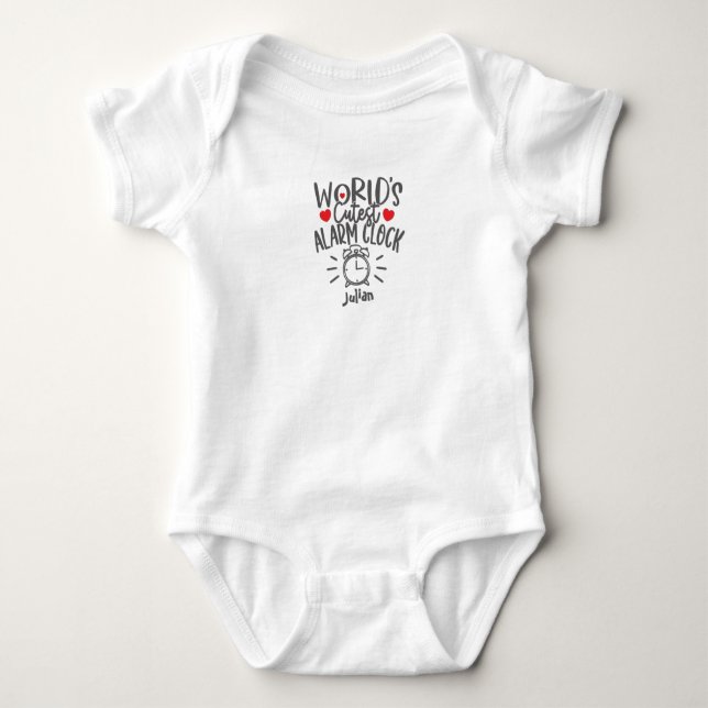 Body Baby Saying Newborn : Clock (Devant)