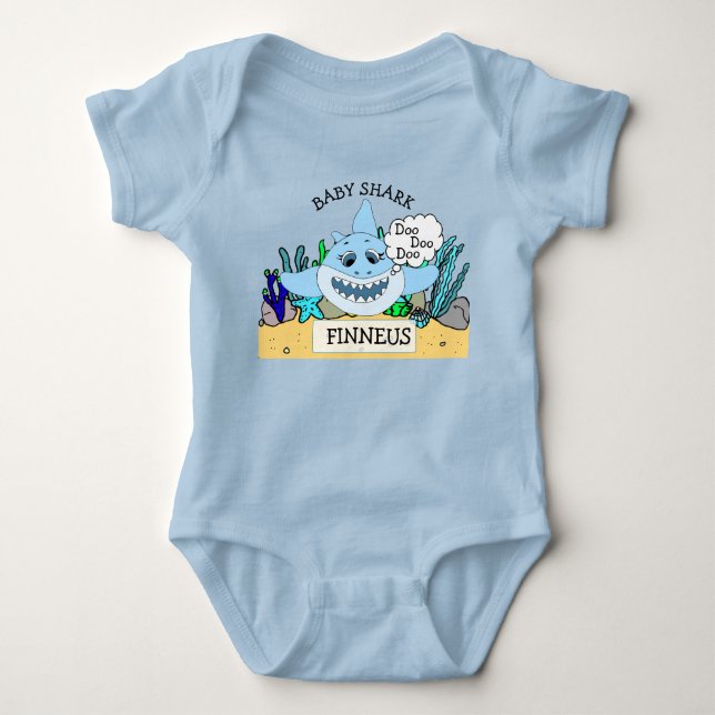 Body Baby Shark Baby's personnalisé (Devant)