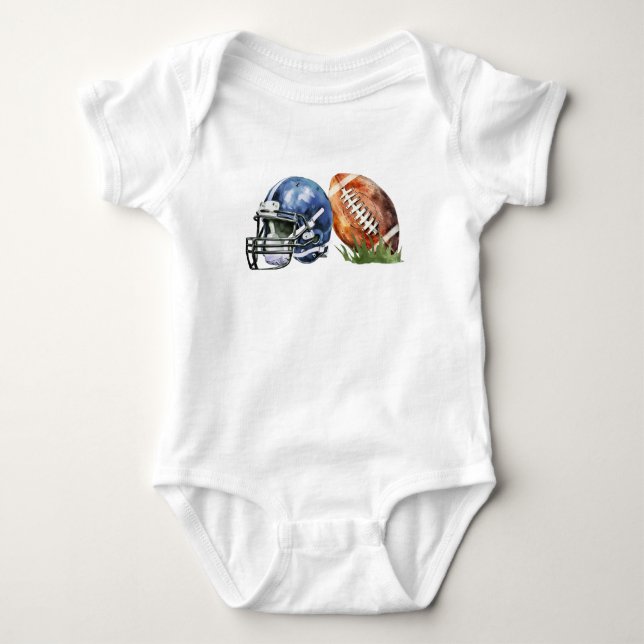Body Baby Shirt Football Thème, Baby Bodysuit Football (Devant)