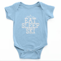 Baby shower à bâtons de ski d'hiver
