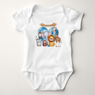 Body Baby shower aquatique Safari Animaux