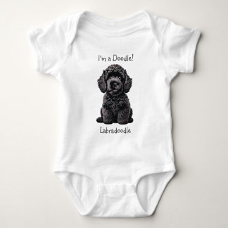Body Baby shower Cute Labradoodle Puppy - Je suis un Do