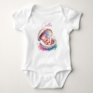 Body Baby shower de fille côtière personnalisée