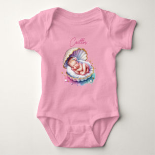 Body Baby shower de fille côtière personnalisée