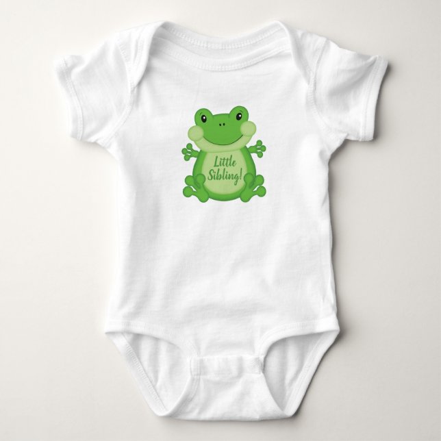 Body Baby shower de grenouille vert (Devant)