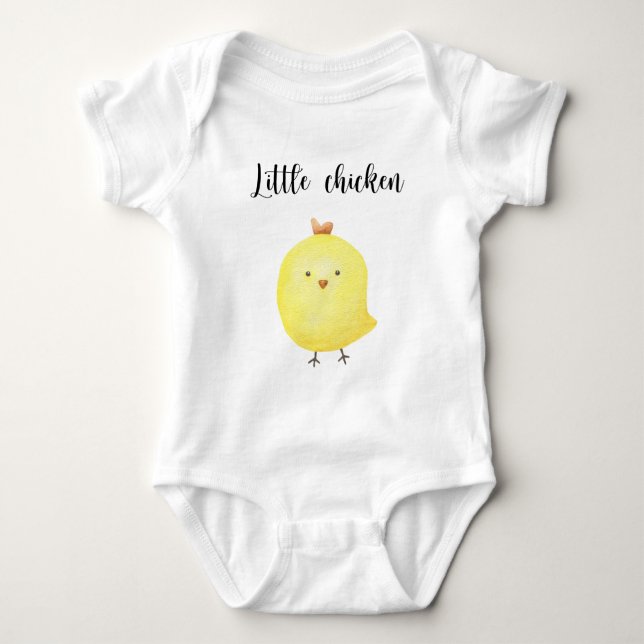 Body Baby shower de poulet mignon (Devant)