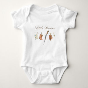 Body Baby Shower Little Hunter à l'aquarelle
