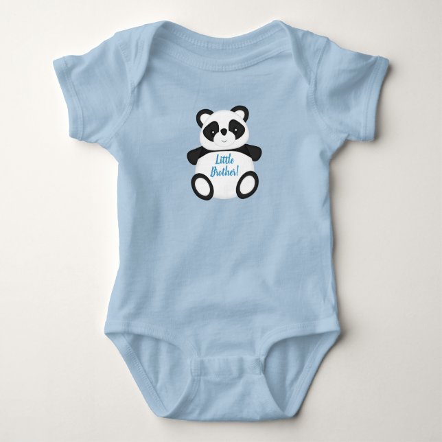 Body Baby Shower Ours Panda Bleu (Devant)