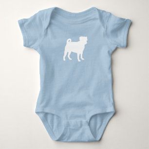 Body Baby Shower pour Bébé Chien Carlin Garçon Chien Bl